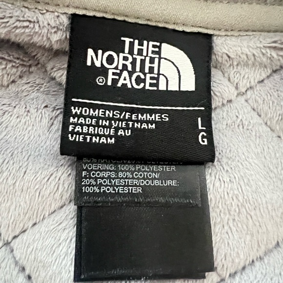 The North Face Caroluna Gray Diamond Quilted Jacket Women’s Size Large - Picture 5 of 9